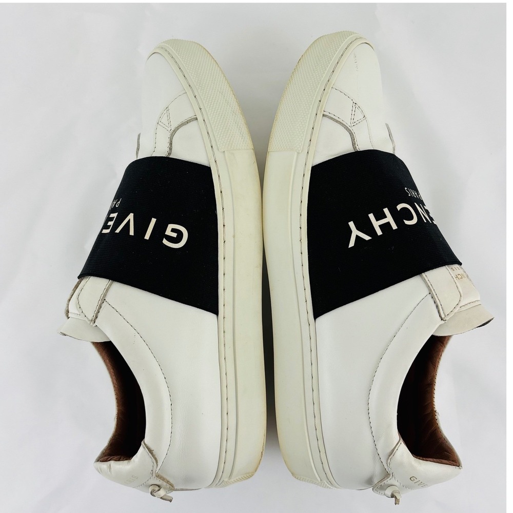 Givenchy Urban Street Knot White Black Logo Low Top Sneakers Shoes 5.5M/7W - Picture 4 of 12